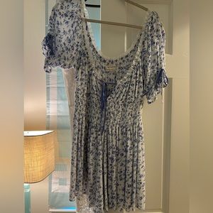 Blue Floral Jumpsuit/ Coverup - Urban Outfitters - Size Medium